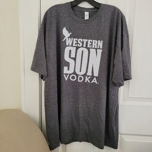 WESTERN SON VODKA T Shirt XL Brand New